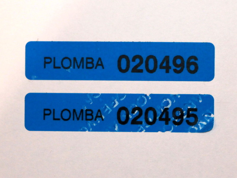 Niebieskie plomby VOID 63x13mm