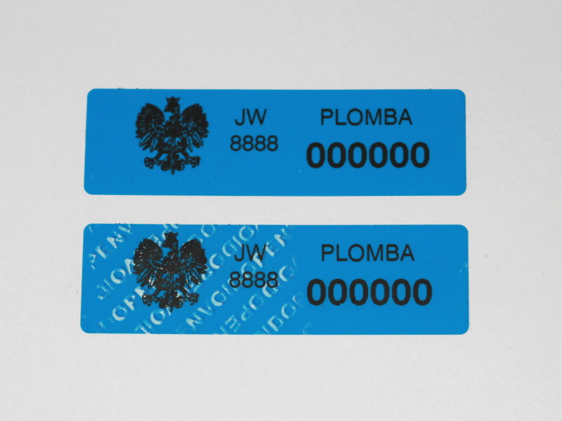 Niebieskie plomby VOID 85x25mm